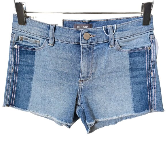 DL1961 Other - DL1961 Lucy Cutoff Two Tone Shadow Panel Denim Shorts
